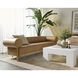 Bromley Rustic Oak / Ludlow Sesame Leather Sofa